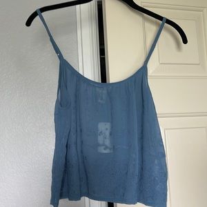 Blue adjustable crop top. Forever 21. NWT